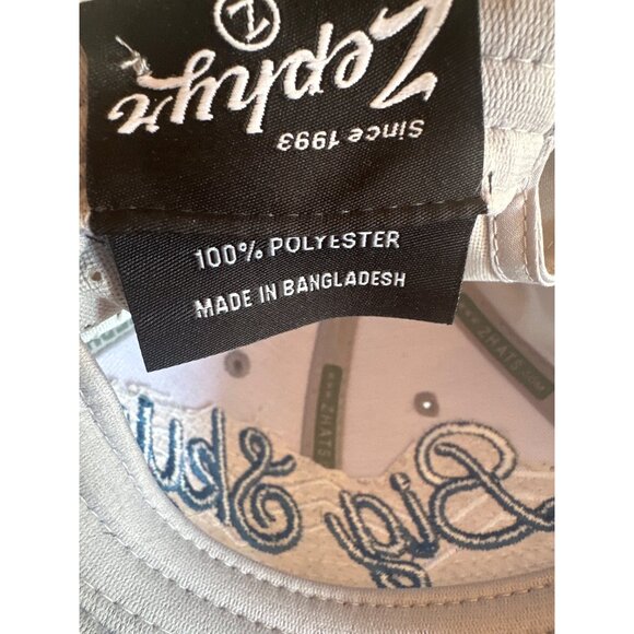 Big Sky Montana Adjustable Snapback Hat By Zephyr 100% Polyester Gray - Picture 6 of 6